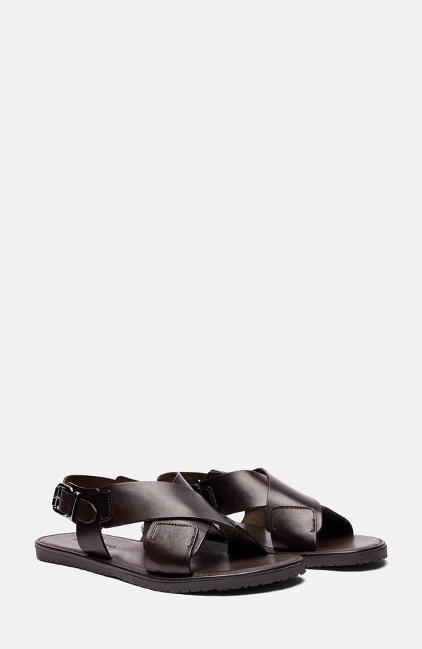 スカロッソ メンズ シューズ サンダル SCAROSSO Massimo Sandals Brown Calf ブラウン