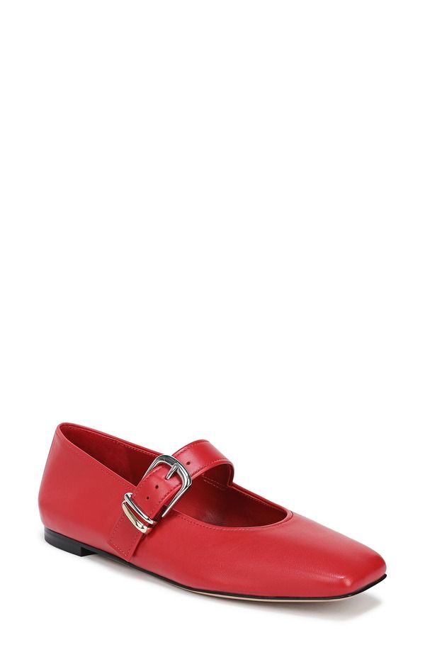 ヴィンス レディース シューズ パンプス Vince Daniela Mary Jane Flat Crimson Leather クリムゾン