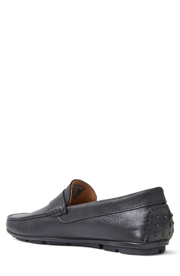 アクアタリア メンズ シューズ スリッポン・ローファー Aquatalia Enzo Wateresistant Driving Loafer Black Tumbled ブラック