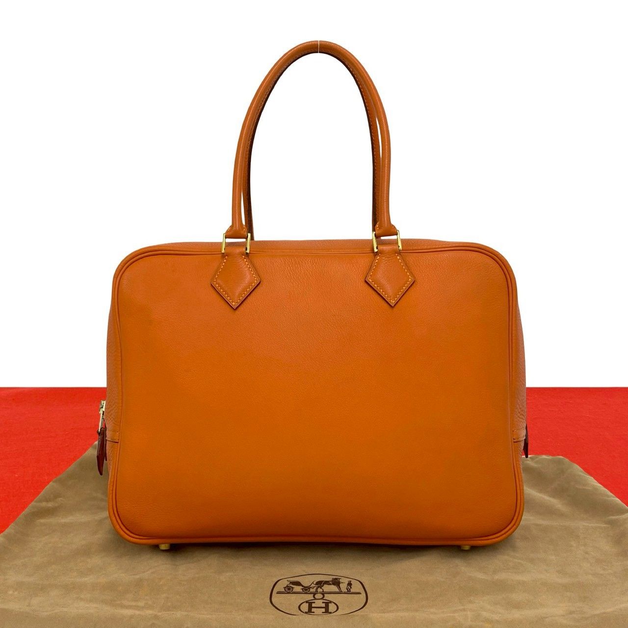 極 美品 袋付き □B 刻印 HERMES エルメス プリュム 32 ヴォーガリバー