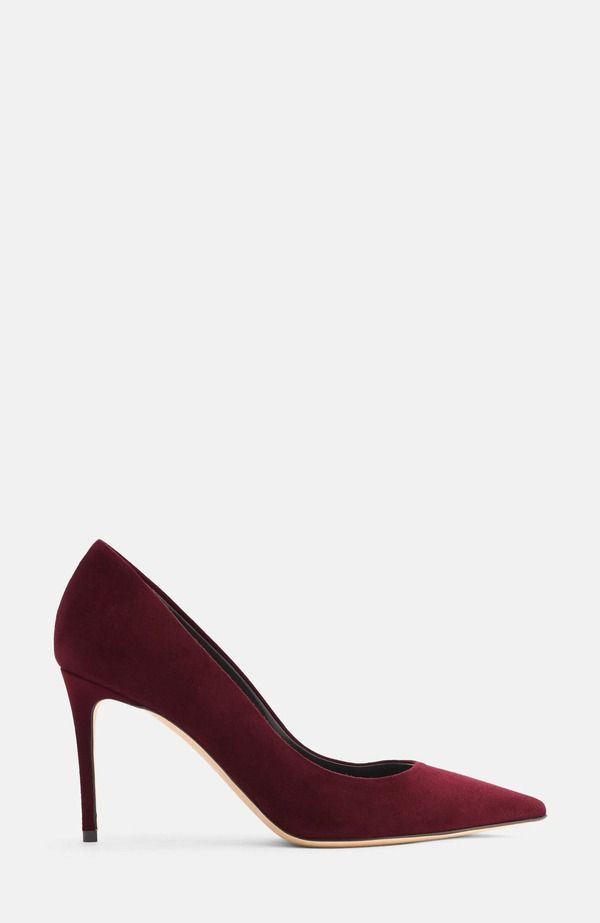 スカロッソ レディース シューズ パンプス SCAROSSO Gigi Pumps Burgundy Suede バーガンディ