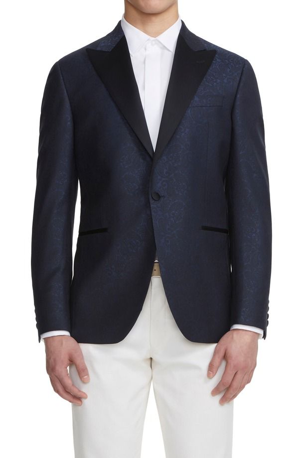 ジャックビクター メンズ アウター ジャケット・ブルゾン Jack Victor Elwood Tuxedo Jacket Blue ブルー