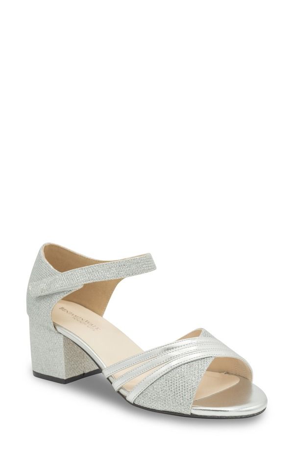 タッチアップ レディース シューズ ヒール サンダル アンクル Touch Ups Champagne Ankle Strap Sandal Silver シルバー