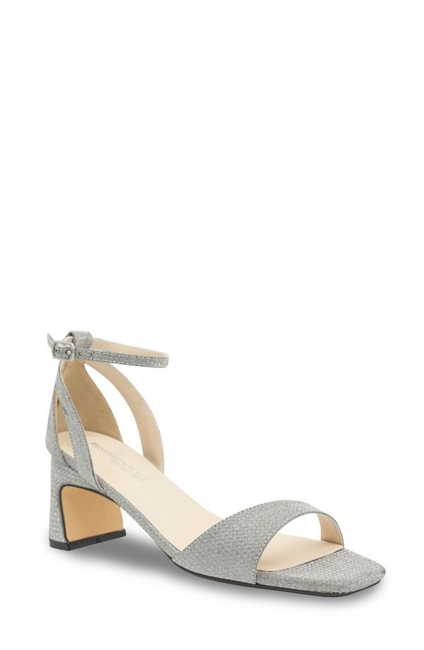 タッチアップ レディース シューズ ヒール サンダル アンクル Touch Ups Lilibet Ankle Strap Sandal Silver シルバー