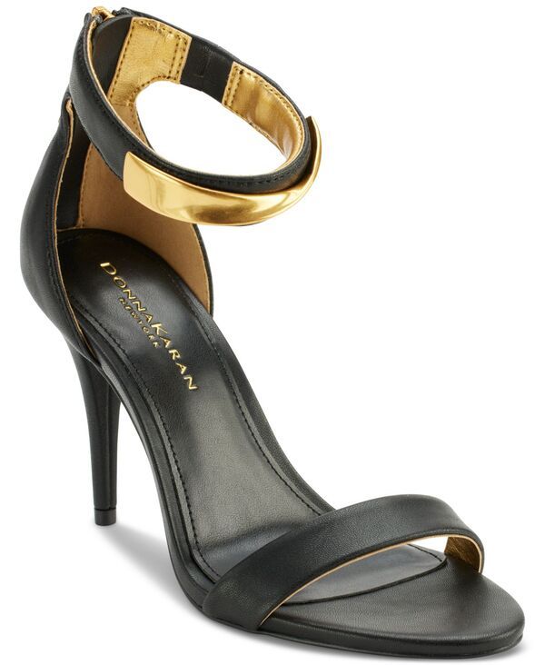 【送料無料】 ダナ キャラン ニューヨーク レディース サンダル シューズ Womens Sabina Ankle Strap Sandals Black