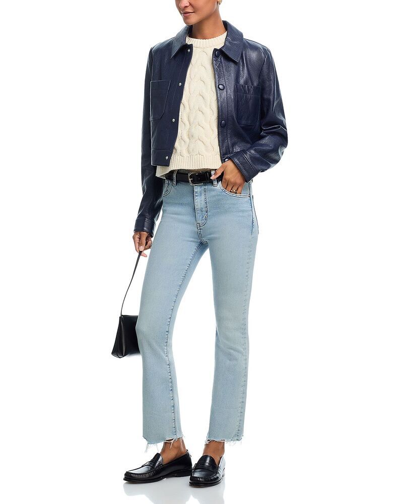 フレーム レディース ボトムス デニムパンツ ブーツ ジーンズ FRAME The Reboot Mid Rise Crop Jeans in Tribute Raw Fray Tribute Raw