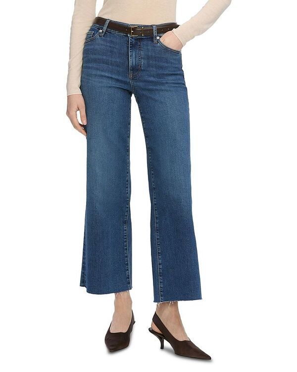 フレーム レディース ボトムス デニムパンツ アンクル ジーンズ FRAME Le Slim High Rise Ankle Crop Palazzo Jeans in Elixir Raw Afte