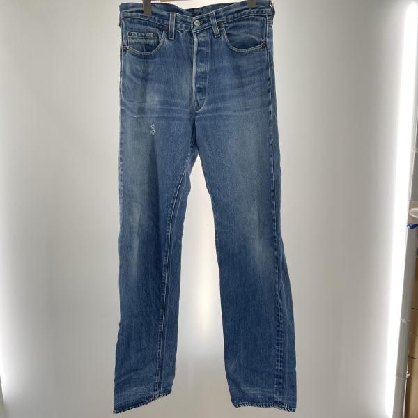 【中古】80～90s ヴィンテージLEVI'S デニムパンツ スモールe ボタンフライ プリントタブ ボタン裏3桁 サイズ平置き約39cm ライトブルー リーバイス[91]