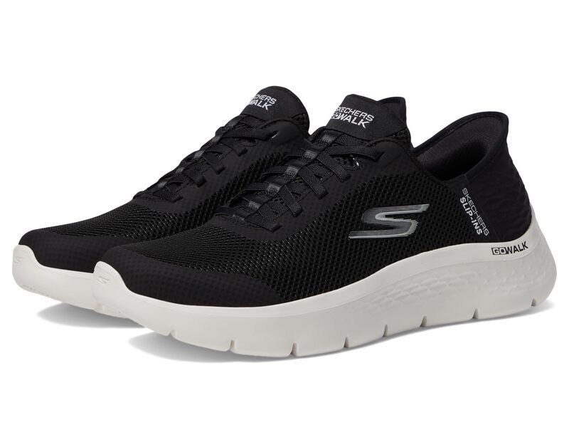 スケッチャーズ レディース シューズ スニーカー SKECHERS Performance Go Walk Flex Hands Free SlipIns Grand Entry BlackWhite