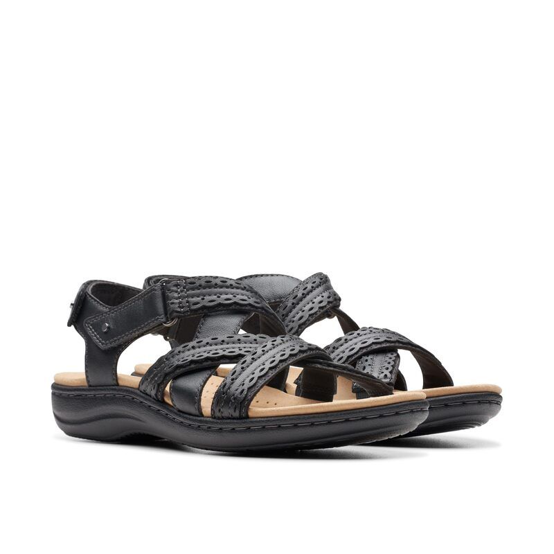 クラークス レディース シューズ サンダル Clarks Laurieann Rena Black Combi ブラック