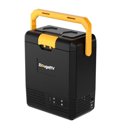 ★新品★【防災認定】【急速冷凍＆バッテリー内蔵可能】BougeRV ポータブル冷蔵庫 9L車載冷蔵庫 小型 -20℃?20℃ 冷凍冷蔵対応 軽量 静音 省エネ 大型ハンドル付き アプリ操作可 4WAY電源対応（AC100V/DC12V/24V 219dfae2