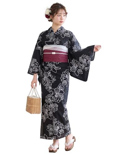 ★新品★[NISHIORI] 浴衣 セット レディース 二部式 選べる浴衣 しわ兵児帯 2点セット 大人かわいい 上品 花柄 夏祭り 花火大会 9582e36e