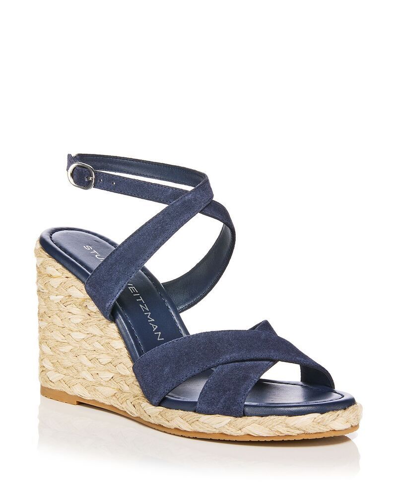 スチュアート ワイツマン レディース シューズ サンダル Stuart Weitzman Womens Alyssa Espadrille Wedge Sandals Nice Blue ブルー