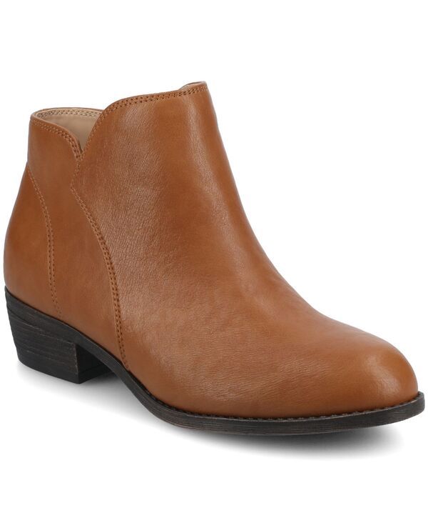 ジュルネ コレクション レディース シューズ ブーツ・レインブーツ アンクル Journee Collection Womensolarah Ankle Booties Tan タン