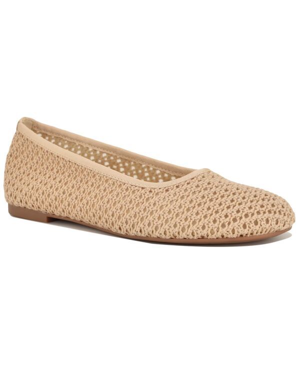 ナインウェスト レディース シューズ スリッポン・ローファー Nine West Womens Burnne SlipOn Ballet Flats Cream Crochet クリーム