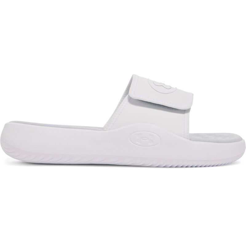 アンダーアーマー レディース シューズ サンダル Under Armour Ignite Pro Mens Cushioned Slide Sandals White Gray ホワイト