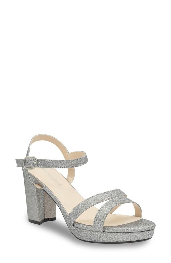 タッチアップ レディース シューズ ヒール プラットフォーム サンダル Touch Ups Harmon Platform Sandal Pewter ピューター