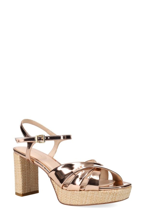 ペレモーダ レディース シューズ ヒール プラットフォーム サンダル アンクル Pelle Moda Petinankle Straplatform Sandalight Gold ゴールド