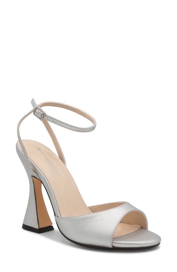 タッチアップ レディース シューズ ヒール サンダル アンクル Touch Ups Quinn Ankle Strap Sandal Silver シルバー