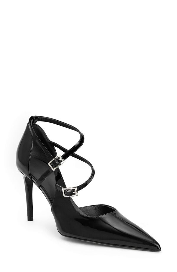 ブルーノマグリ レディース シューズ ヒール Bruno Magli Primavera Strappy Pointed Toe Pump Black Patent ブラック
