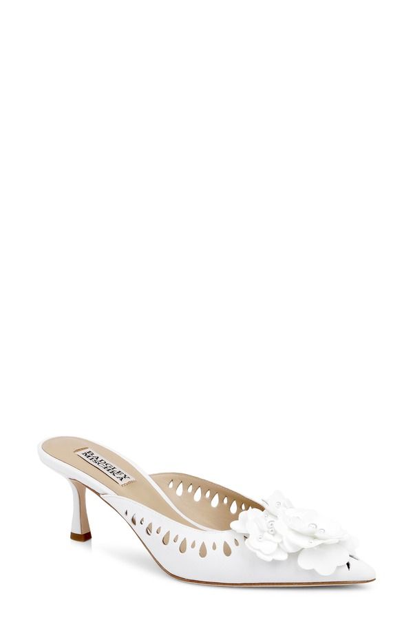 バッジェリーミシュカ レディース シューズ ヒール BADGLEY MISCHKA Oriana Mule White ホワイト