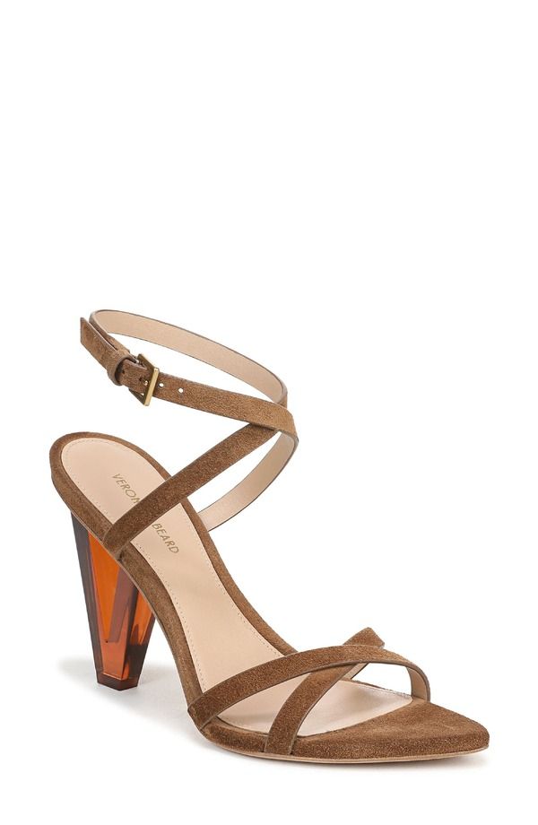 ヴェロニカ ベアード レディース シューズ ヒール サンダル アンクル Veronica Beard Lanayankle Strapointed Toe Sandal Chestnut Brown