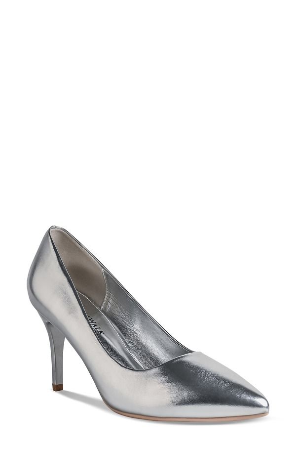 タッチアップ レディース シューズ ヒール Touch Ups Tia Pointed Toe Pump Silver シルバー