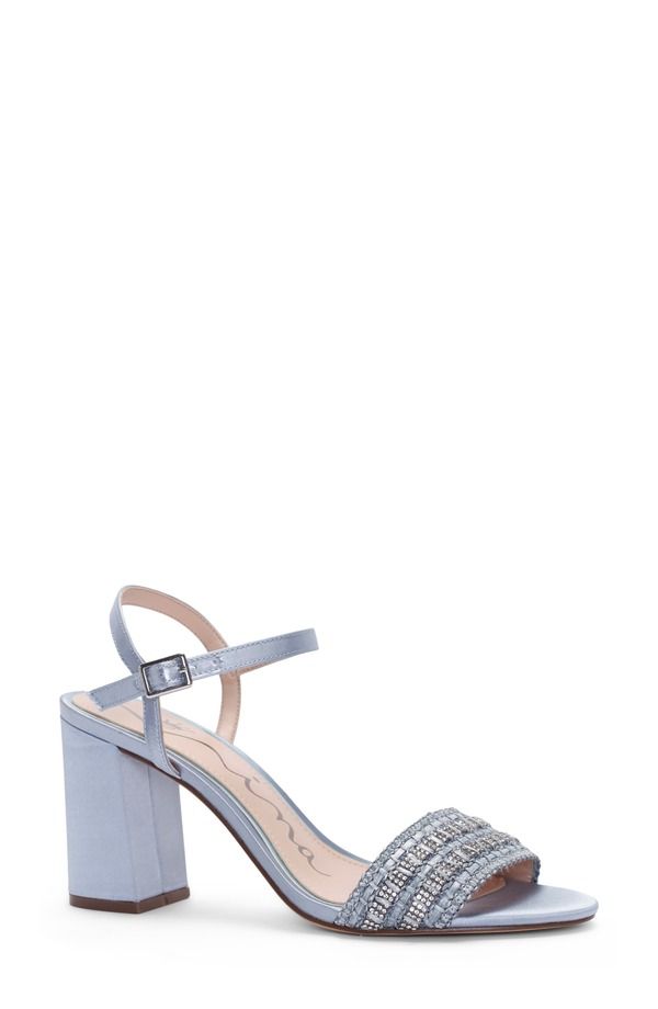 ニナ レディース シューズ ヒール サンダル アンクル Nina Hermankle Strap Sandal Icy Blue ブルー