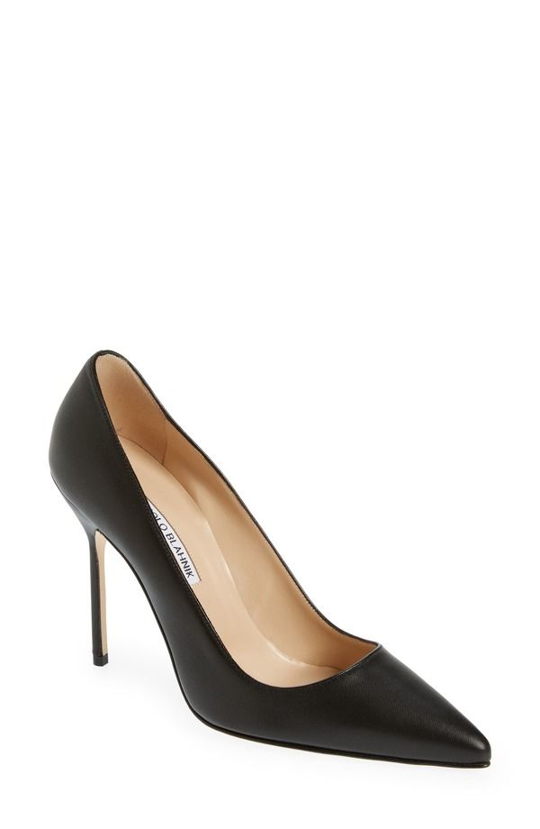 マノロ ブラニク レディース シューズ パンプス Manolo Blahnik BB Pointed Toe Pump Blck0015