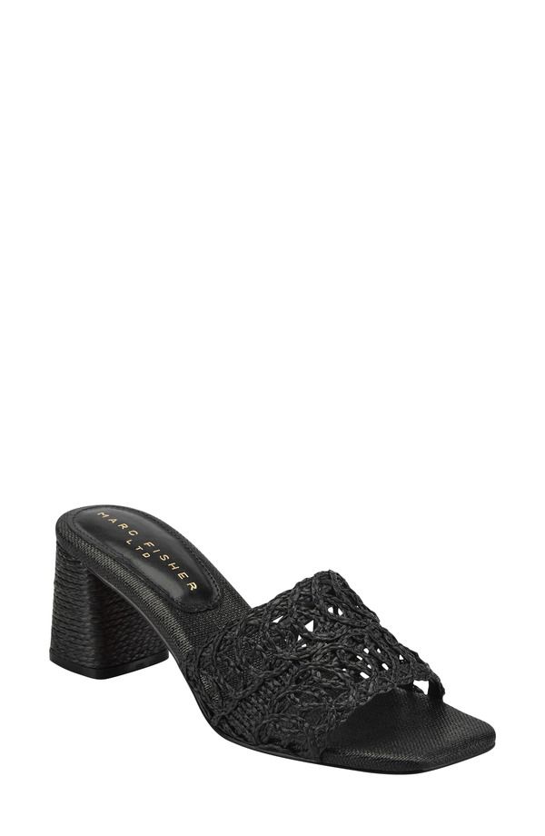 マーク・フィッシャー レディース シューズ ヒール サンダル Marc Fisher LTD Follie Sandal Blk01