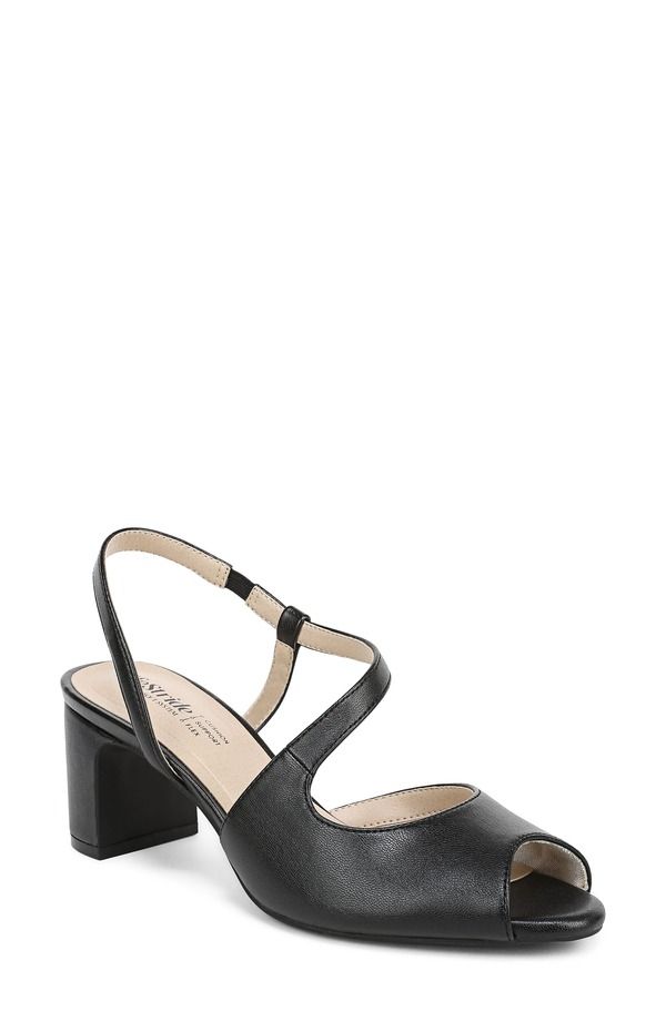 ライフストライド レディース シューズ ヒール サンダル LifeStride Theo Slingback Sandal Black ブラック