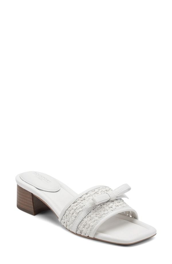 ロックポート レディース シューズ ヒール サンダル Rockport Clarice 2 Slide Sandal White ホワイト
