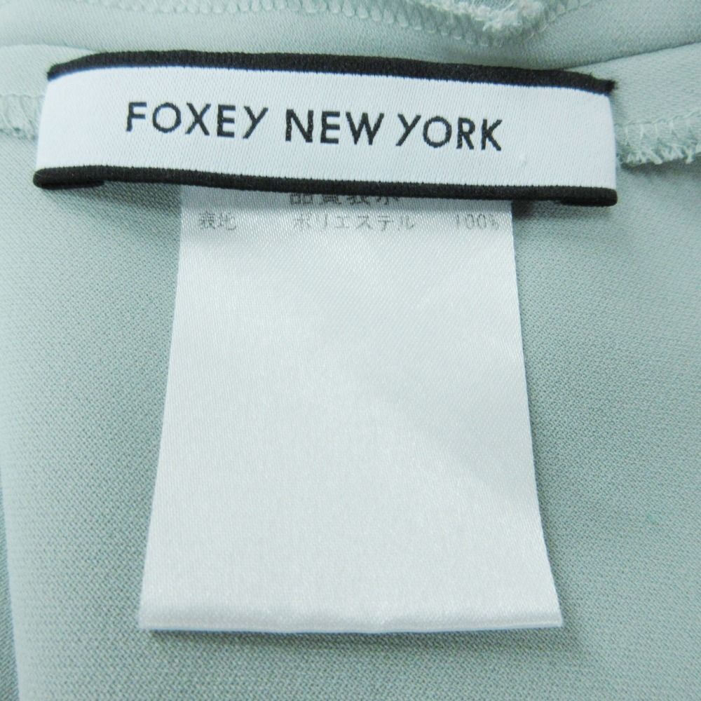 フォクシーニューヨーク 半袖シャツ シフォン袖 FOXEY NEW YORK フォクシー ニューヨーク ブラウス 半袖 シャツ プル