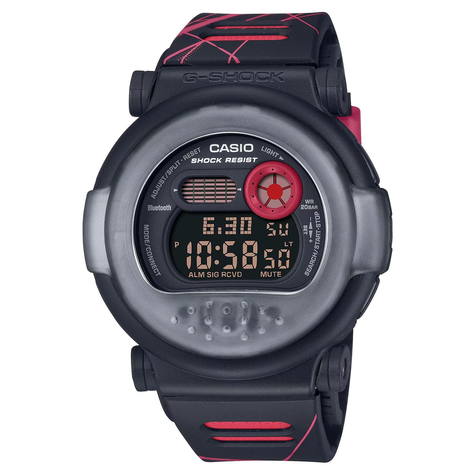 CASIO カシオ G-SHOCK Gショック G-B001MVA-1 Bluetooth モバイルリンク ブラック レッド シルバー 黒 赤 メンズ 腕時計 並行輸入品 9,804円