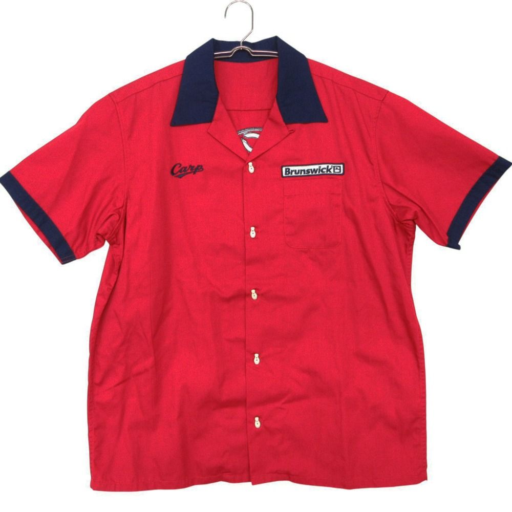 広島東洋カープグッズ Carp×Brunswick 半袖シャツ レトロボウリング 
