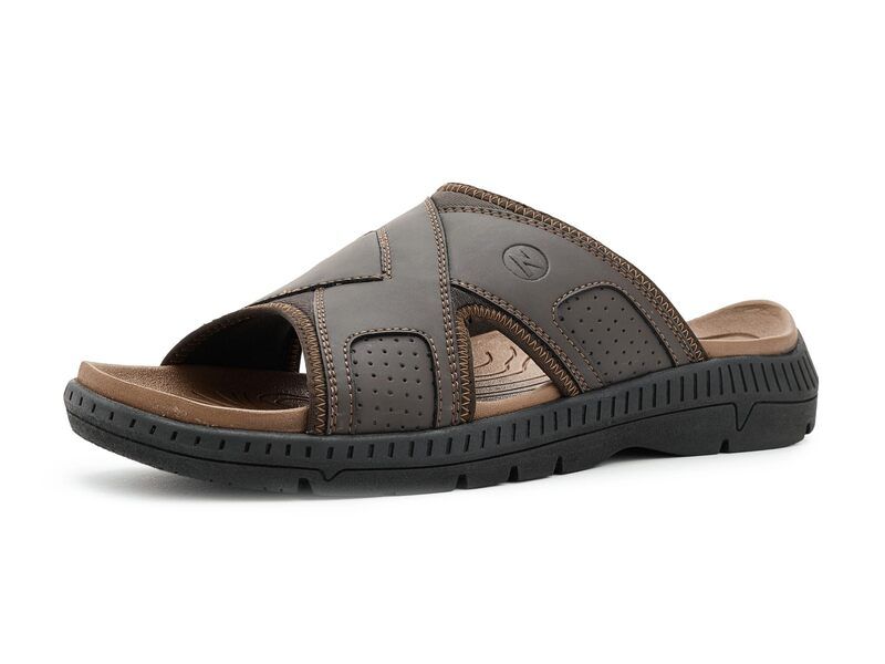 ノンブッシュ メンズ シューズ サンダル Nunn Bush Laguna Slide Sandalightweight and Comfortable Brown ブラウン