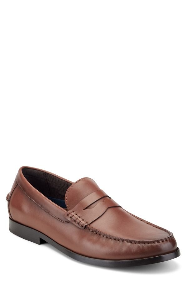 ロックポート メンズ シューズ ローファー Rockport Willcox Penny Loafer Dark Natural
