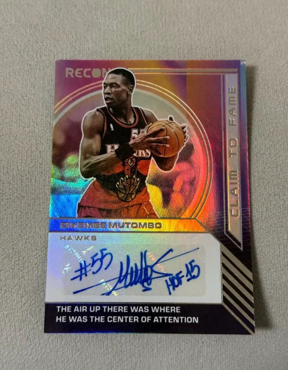 トムボ オート サインカード ディケンベ mutombo nba カード
