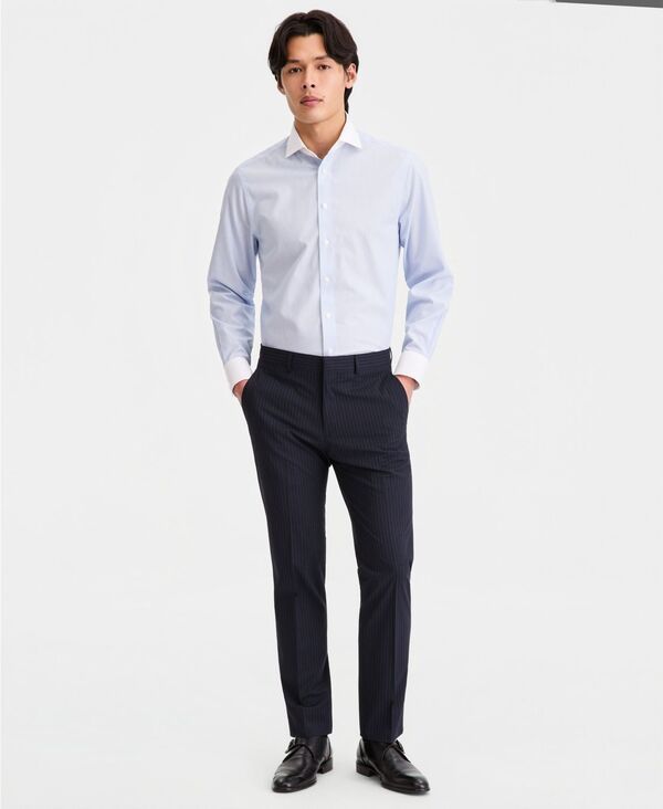 ケネスコール メンズ ボトムス カジュアルパンツ Kenneth Cole Reaction MenslimFitechniCole Pinstripe Suit Separate Pants Nav