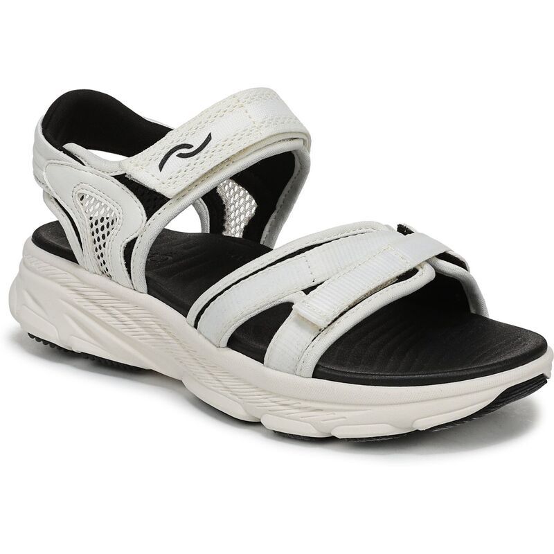 ライカ レディース シューズ サンダル Ryka Devotion Max Womenstrappy Sandals Black White ホワイト