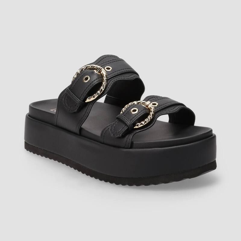 LC Lauren Conrad レディース シューズ サンダル プラットフォーム LC Lauren Conrad Headasa Womens Two Strap Buckle Platform