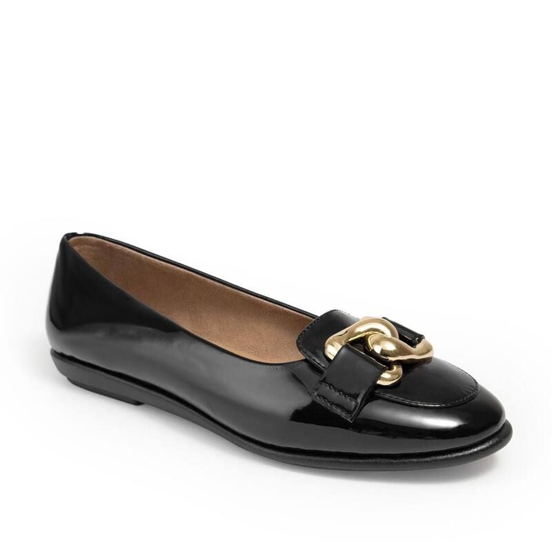 エアロソールズ レディース シューズ サンダル Aerosoles Bell Womens Ballet Flats Black Gold ブラック