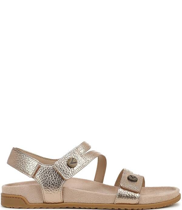 バイオニック レディース シューズ サンダル レザー Vionic Essie Leather Slingback Sandals Bronze
