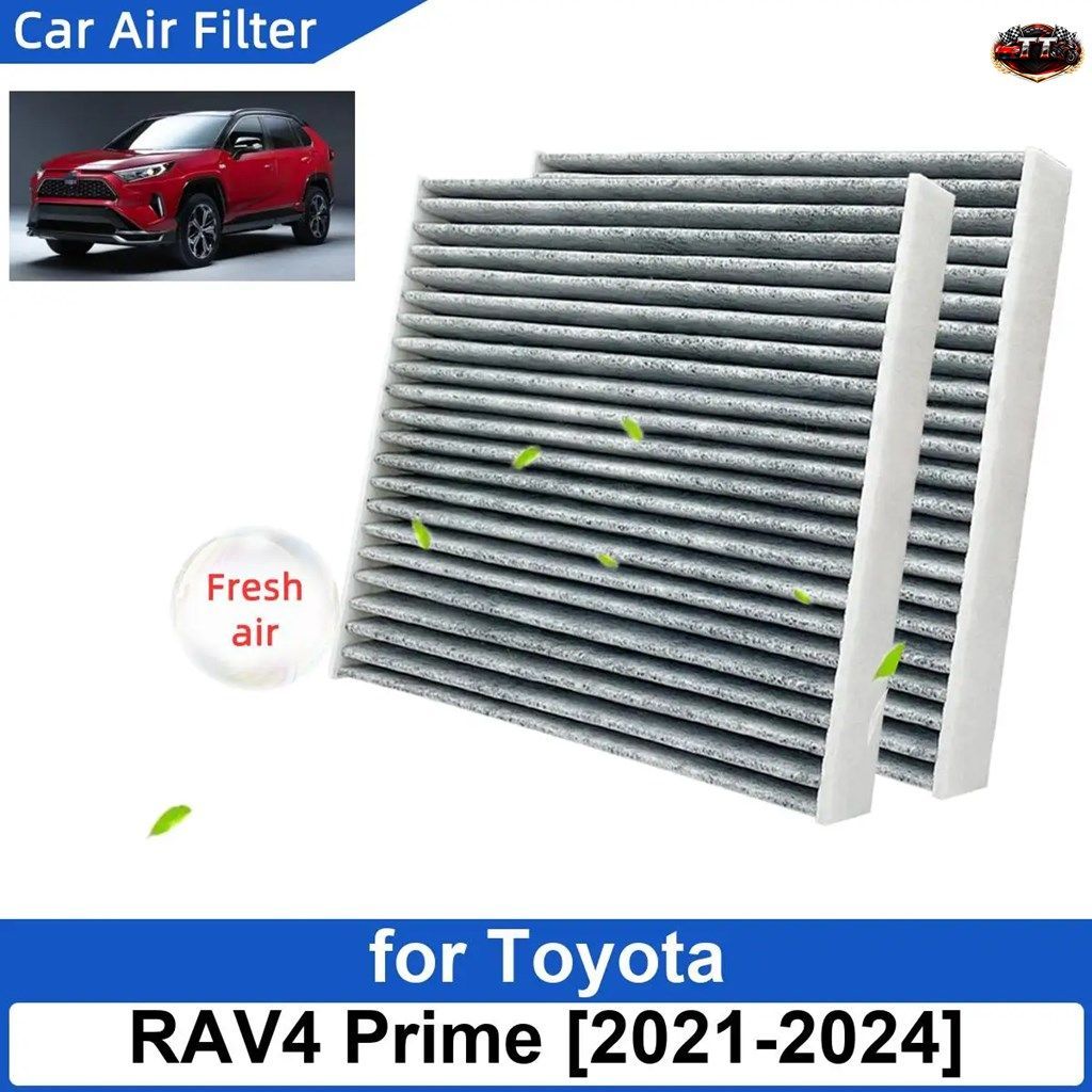 トヨタ RAV4 プライム 2021-2024 用 カーボンファイバー製キャビンフィルター 87139-0E040 87139-0R030 CF12157 87139-26010