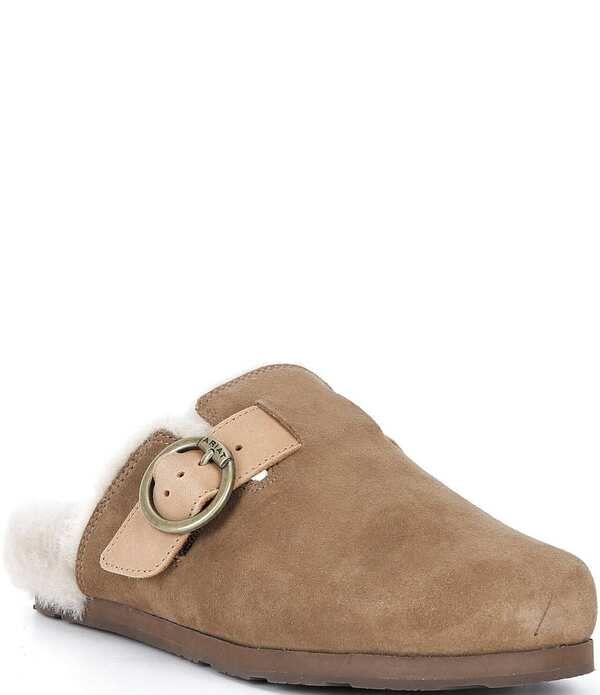 アリアト レディース シューズ パンプス Ariat Womens Country Sued Sherpa Mule Clogs Brown ブラウン