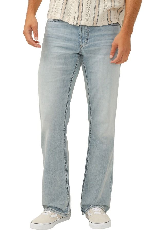 シルバー ジーンズ メンズ ボトムス デニムパンツ リラックスフィット ストレート Silver Jeans Co Zac Relaxed Fit Straight Leg Jeans Indigo