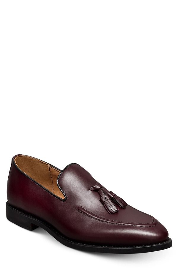 アレン エドモンズ メンズ シューズ スリッポン・ローファー Allen Edmonds Rand Apron Toe Tasseloafer Burgundy バーガンディ