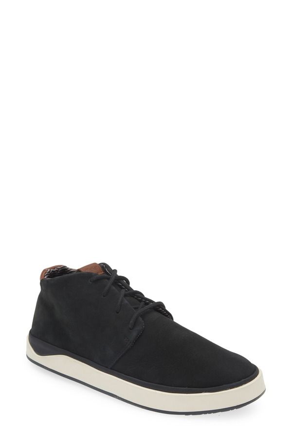 オルカイ メンズ シューズ ブーツ・レインブーツ OluKai Papak Ili Waterproof Chukka Boot Black Black ブラック