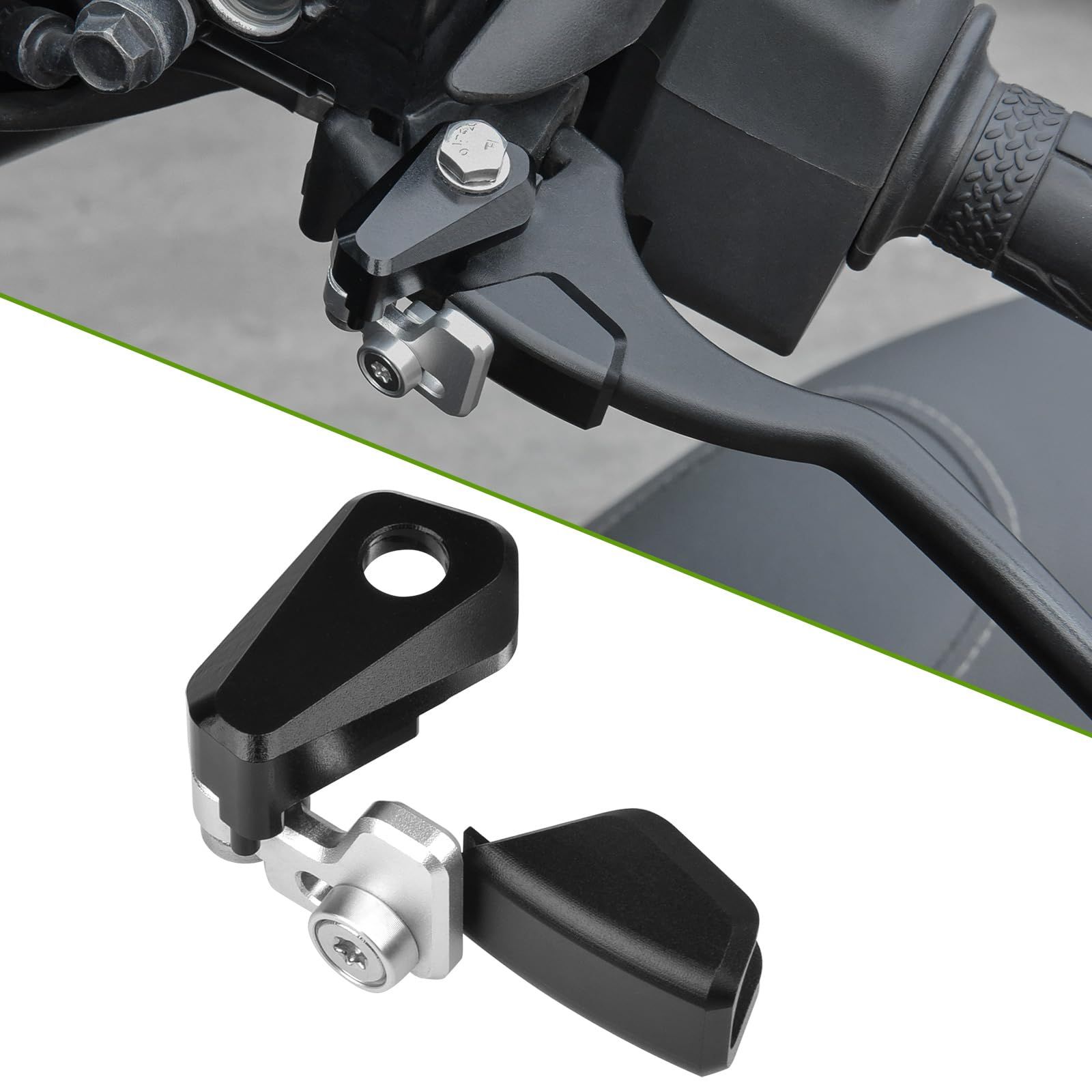 CHINGLAY｜CNC アルミ製 パーキングブレーキロックセット 停車補助レバー＆防犯ロック｜XMAX 300（2023-2025）対応 バイク用カスタムパーツ (ブラック) [並行輸入品]as fdfde571