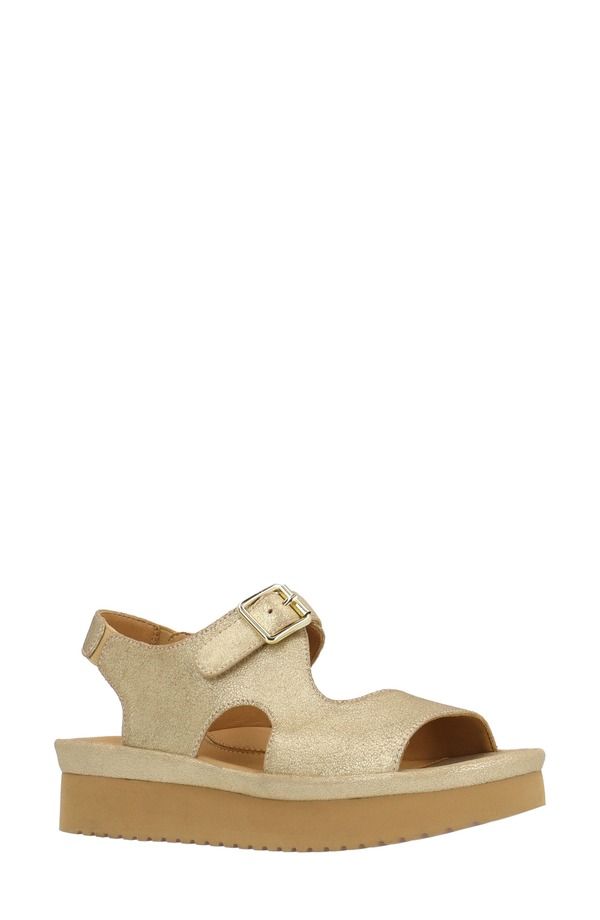 ラモールドピード レディース シューズ サンダル アンクル LAmour des Pieds Azenor Ankle Strap Sandal Gold ゴールド